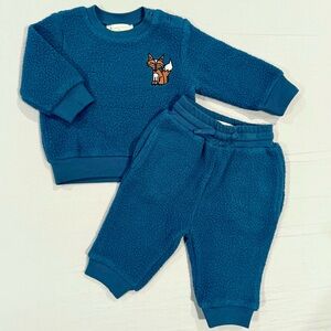 New Stella McCartney Kids Teddy Tracksuit Boys 3M Girls Embroidered Fox Set
